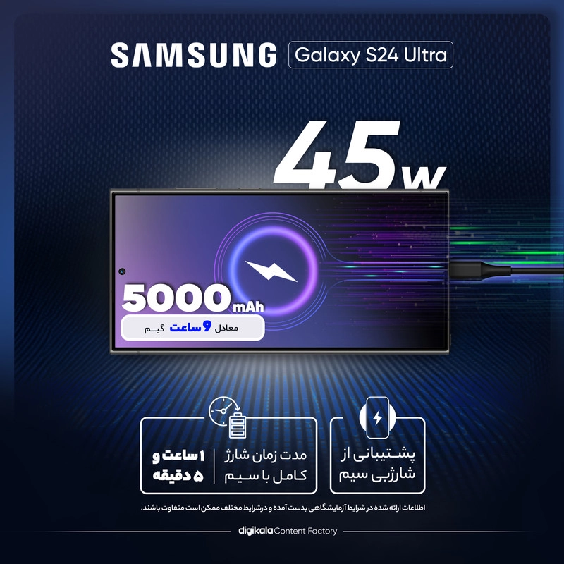 گوشی موبایل سامسونگ مدل Galaxy S24 Ultra دو سیم کارت ظرفیت 256 گیگابایت و رم 12 گیگابایت - ویتنام