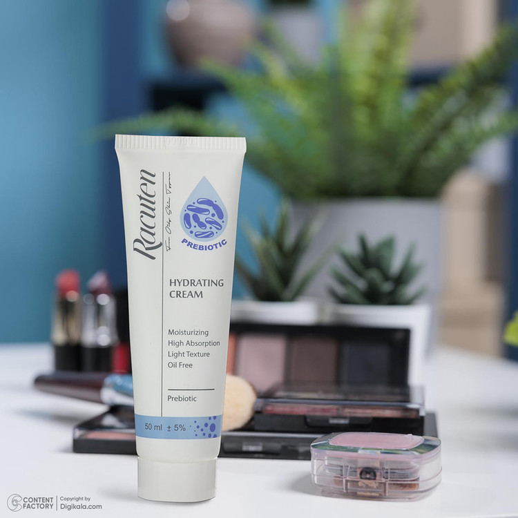 کرم آبرسان راکوتن، مدل Prebiotic، مناسب پوستهای چرب و مختلط، حاوی پروبیوتیک، گلیسیرین، آلانتوئین و پانتنول، نرمکننده، سبک و بدون چربی، مناسب برای صورت و دور چشم، حجم 50 میلیلیتر