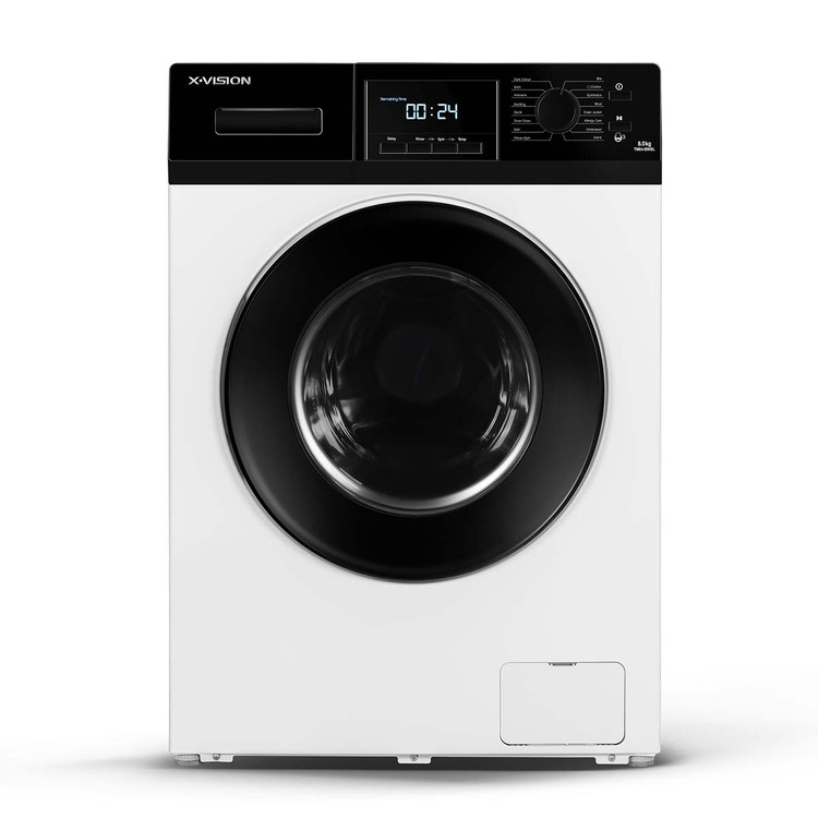 ماشین لباسشویی ایکس ویژن مدل TM84-BWBL/BSBL ظرفیت 8 کیلوگرم