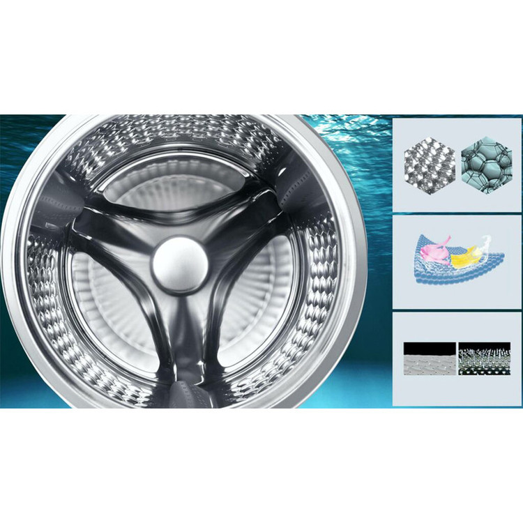 ماشین لباسشویی تی سی ال مدل G82-BS/BW ظرفیت 8 کیلوگرم