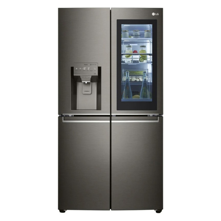 یخچال X24 چین .یخچال فریزر چهار درب 25 فوت ال جی مدل GR-X24FMKBL