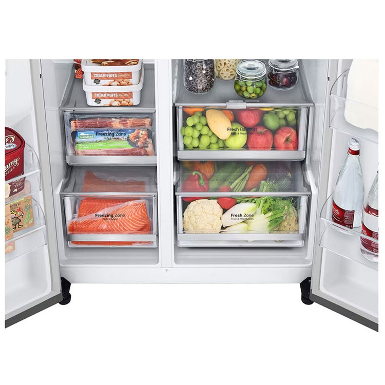 یخچال GR.A34 کره . یخچال فریزر ساید بای ساید 34 فوت ال جی مدل GR-X348CSFS