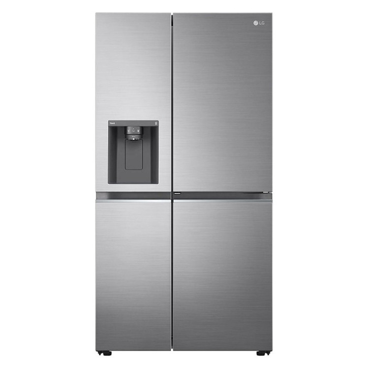 یخچال j257 سیلور . یخچال فریزر ساید بای ساید 24 فوت ال جی مدل GC-J257SMSV