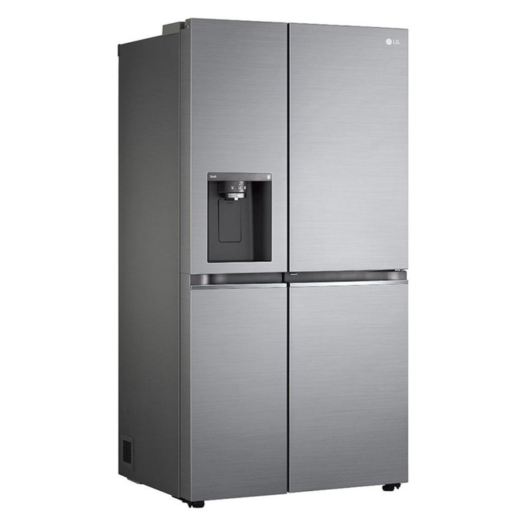 یخچال j257 سیلور . یخچال فریزر ساید بای ساید 24 فوت ال جی مدل GC-J257SMSV