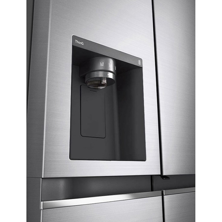 یخچال j257 سیلور . یخچال فریزر ساید بای ساید 24 فوت ال جی مدل GC-J257SMSV