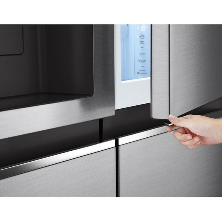 یخچال j257 سیلور . یخچال فریزر ساید بای ساید 24 فوت ال جی مدل GC-J257SMSV