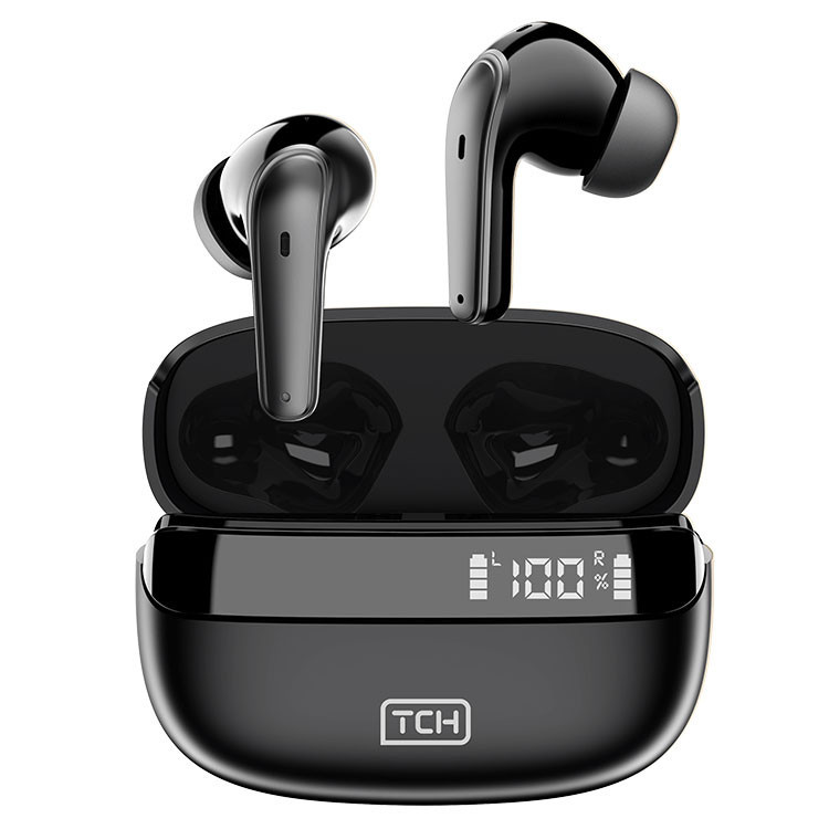 هدفون بلوتوثی تی سی اچ مدل Black Blade L10 با نویز کنسلینگ میکروفون (ENC)، درگاه شارژ USB Type-C، مقاوم در برابر پاشش آب و عرق (IPX4)