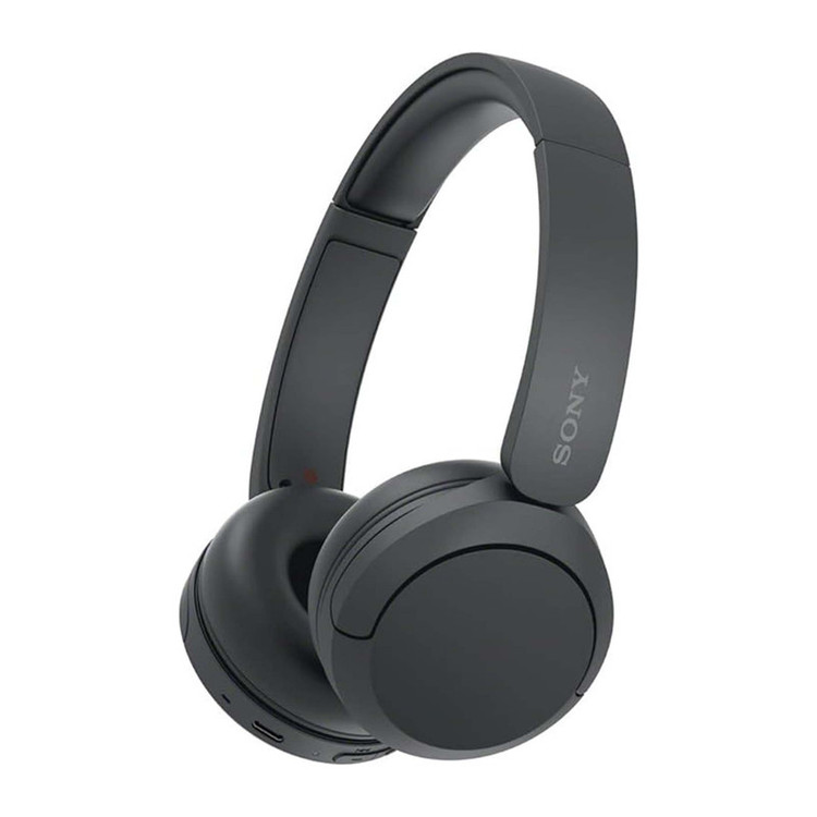 هدفون بلوتوثی سونی مدل WH-CH520 با نویز کنسلینگ فعال (ANC)، درگاه شارژ USB Type-C، دارای پشتیبانی از دستیار صوتی Google Assistant و Siri، طراحی چرخشی برای حمل و نگهداری آسان