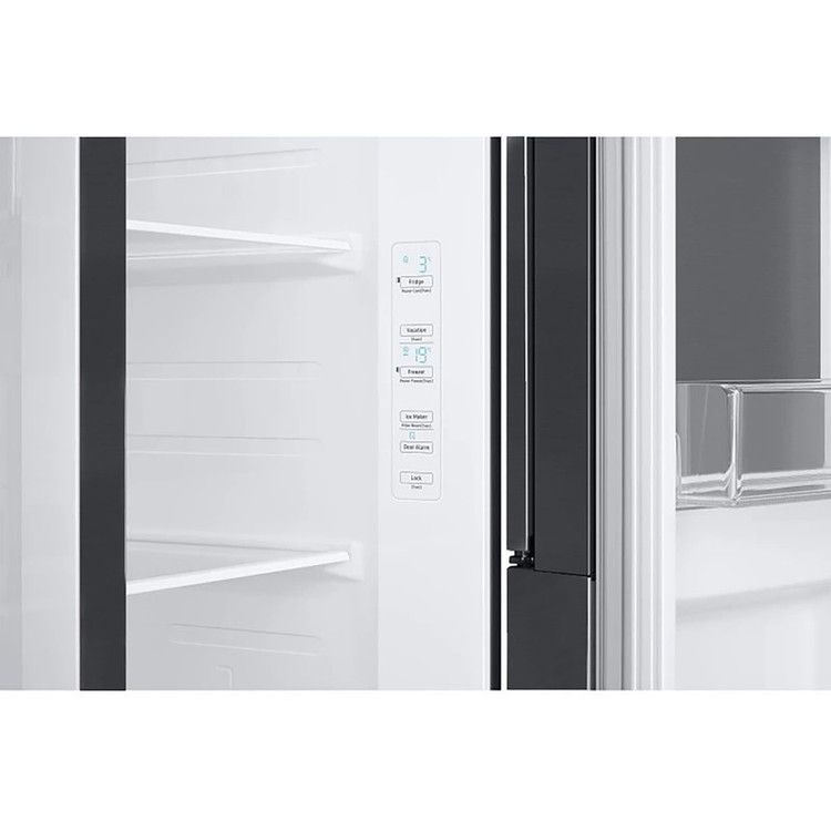 یخچال RF65 دودی کره .یخچال فریزر ساید بای ساید 22 فوت سامسونگ مدل RH65DG54R3S9